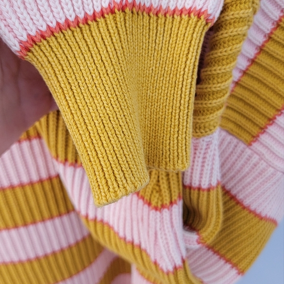 Free people relaxed, striped pullover oversized size L - Picture 2 of 13